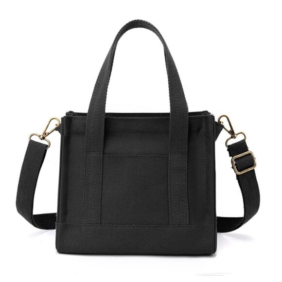 Mini Canvas Tote Purse - Picture 1 of 6